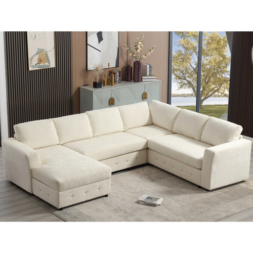 110 shaped sectional - 110.75",