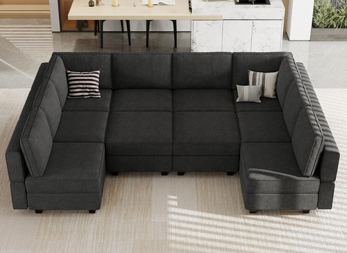 Oversized shaped sofa - u,