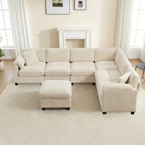 Shaped sectional cloud couch - sectional,