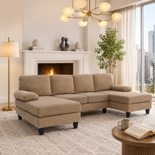 Modern shaped sofa couch - u-shaped,