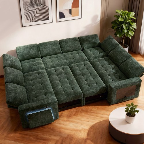 8seat shaped sectional - 8seat, u