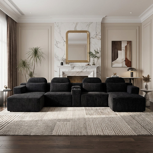 Black velvet shaped - black,
