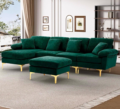 New green velvet - green,