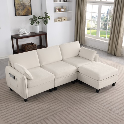Modern shaped sectional sofa - modern, l-shaped