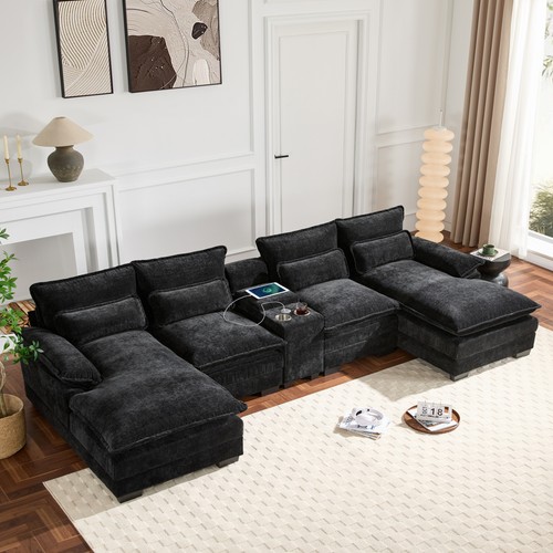 123 u shaped sectional - 123", x