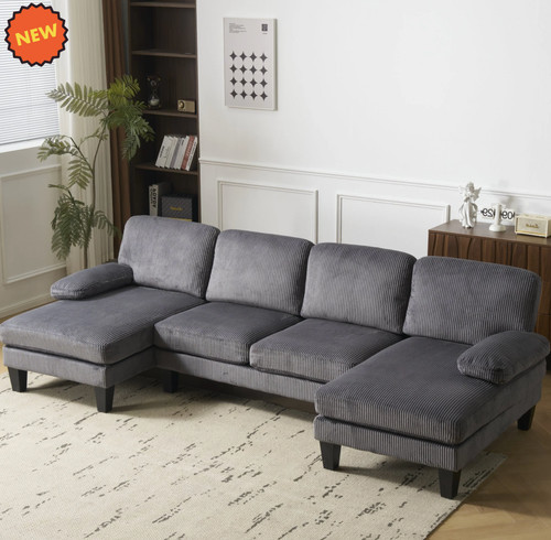 Shaped sectional sofa seat - u-shaped, 4