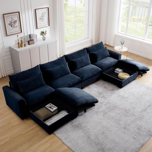 157 corduroy sectional - 157.5",