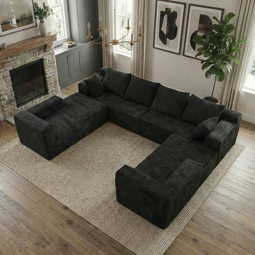 Oversized shaped cloud sofa - u,
