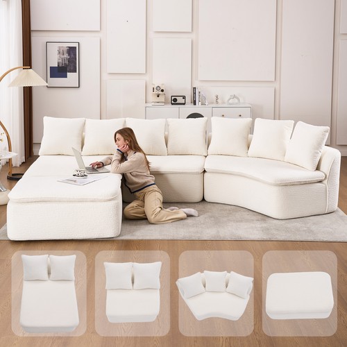 133 shaped modular - 133", u-shaped