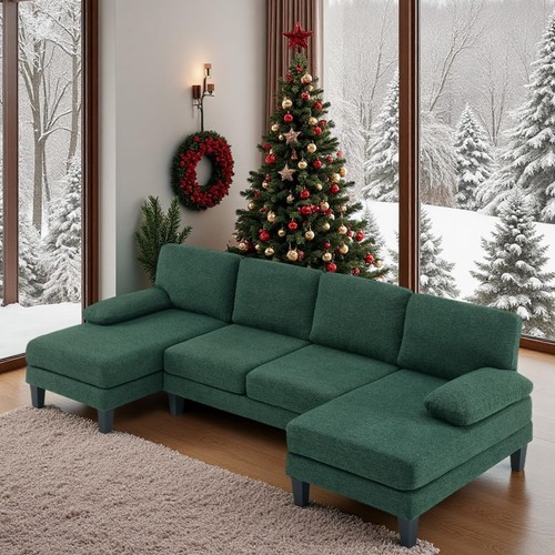 110 shaped sectional couch - 110', u-shaped