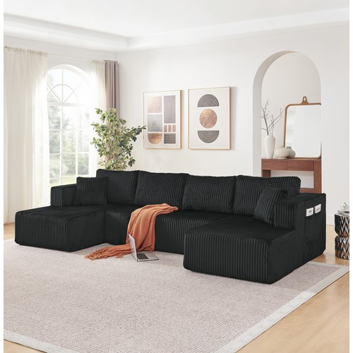 132 shaped modular - 132", u-shaped