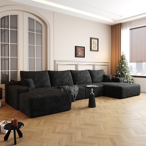 135 shaped cloud sectional - 135", u-shaped