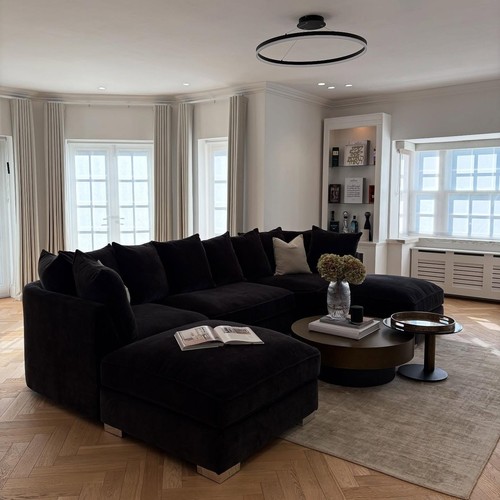 Shape sofa corner with - u,