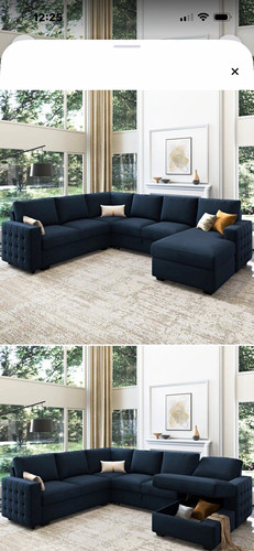 Brand new blue velvet - brand, u-shaped