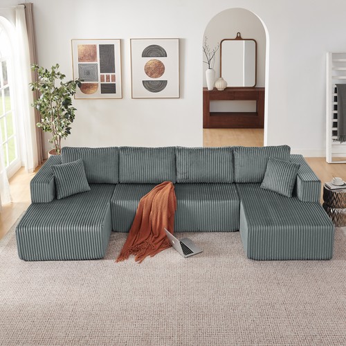 Shaped modular sectional - u,