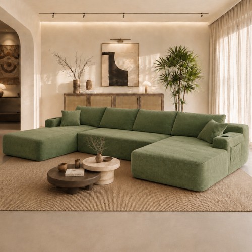 126 shape sectional sofa - u-shape,