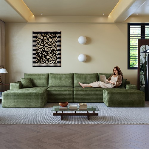 135 shaped cloud sectional - u-shaped,