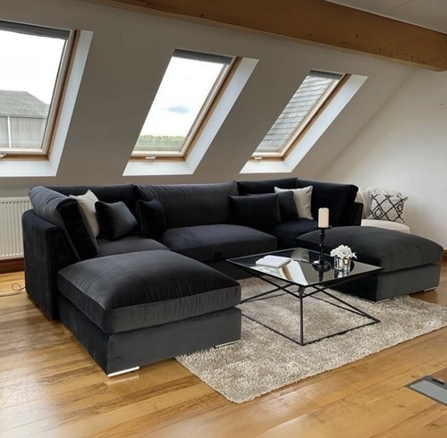 Living room shaped sofa l - u,