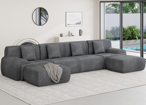 Shaped loveseat - loveseat/l, shaped/6
