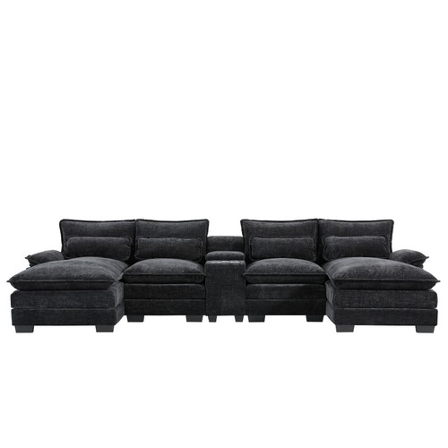 Shaped sectional sofa - u-shaped, w/